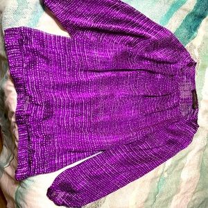 Ladies Sheer Quarter Length Shirt